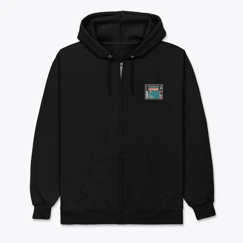 Studio Favorite Unixsex Zip Hoodie BLACK